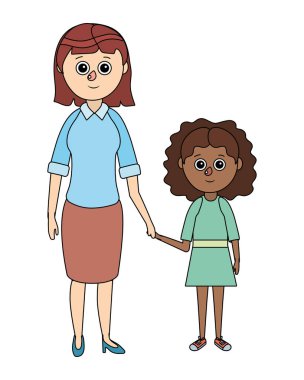 okul öğrenci kız çizgi film