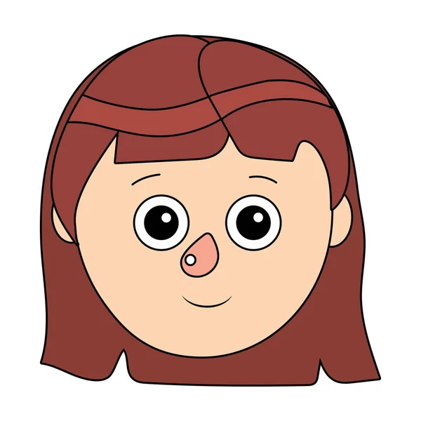 Dibujos animados de mujer joven — Vector de stock