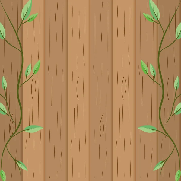 Trä bakgrund tecknad — Stock vektor