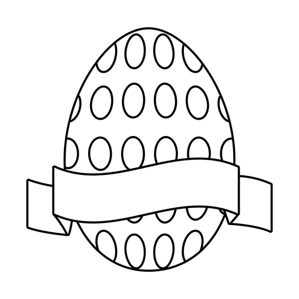 Easter egg cartoon — Stock Vector