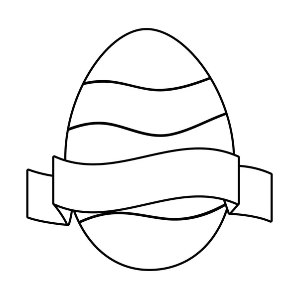 Easter egg cartoon — Stock Vector