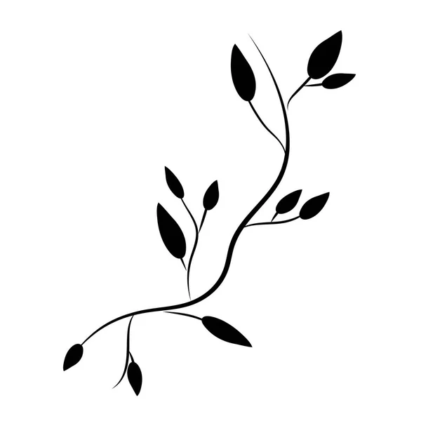 Natura foglie cartone animato — Vettoriale Stock