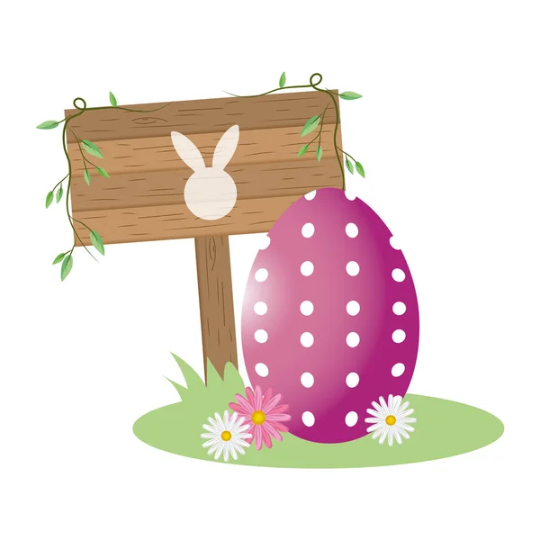 Cute easter egg cartoon — Stock Vector