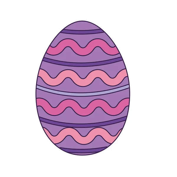 Lindo huevo de Pascua de dibujos animados — Vector de stock