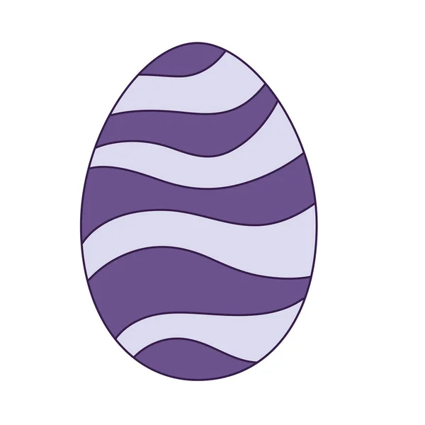 Lindo huevo de Pascua de dibujos animados — Vector de stock