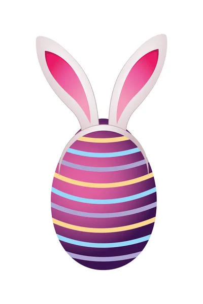 Roztomilý velikonoční vajíčko kreslený — Stockový vektor