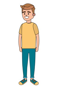 Genç adam çizgi filmi