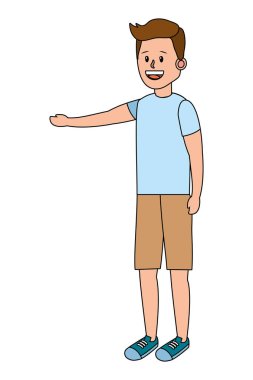 Genç adam çizgi filmi