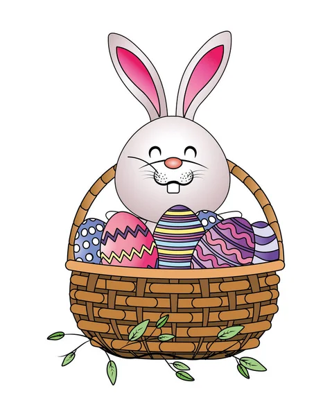 Easter rabbit cartoon — Stock Vector