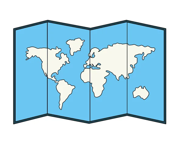 Kreskówka mapa świata — Wektor stockowy