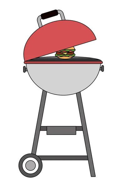 Barbecue grill kreskówka — Wektor stockowy