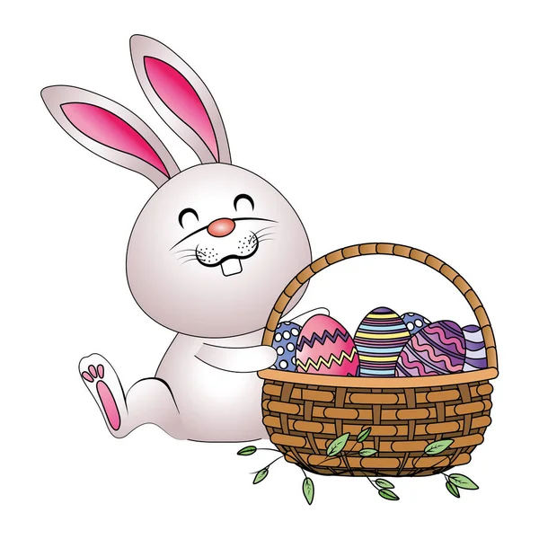 Easter rabbit cartoon — Stock Vector