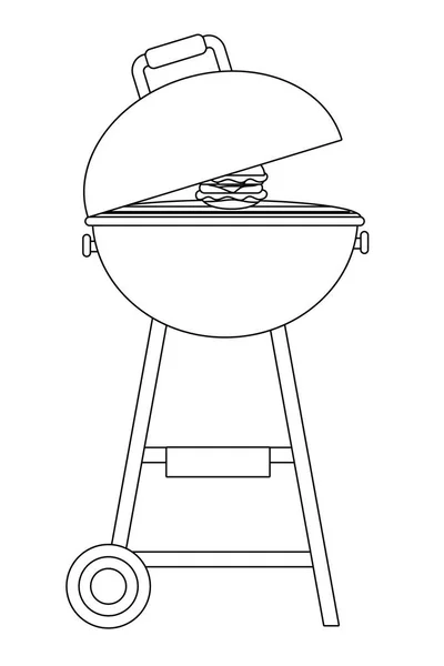 Grill-Karikatur — Stockvektor