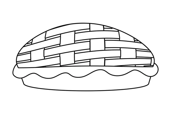 Hausgemachter Kuchenkuchenkarton — Stockvektor