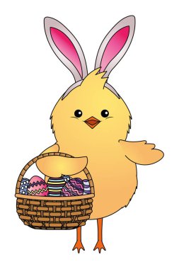 piliç tavşan kulakları ile