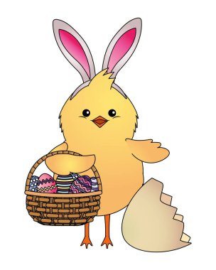 piliç tavşan kulakları ile