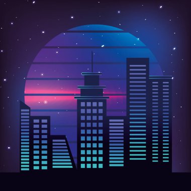 Cityscape retro tarzı