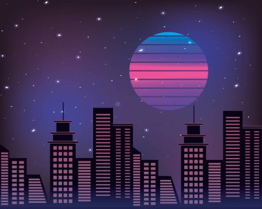 Cityscape retro tarzı