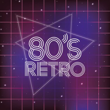 80s retro tarzı kelime