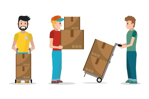 Service de livraison dessin animé — Image vectorielle