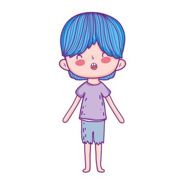 sevimli küçük çocuk karakter