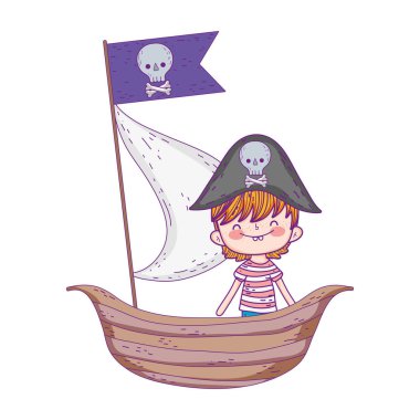 küçük korsan tekne fairytale karakter
