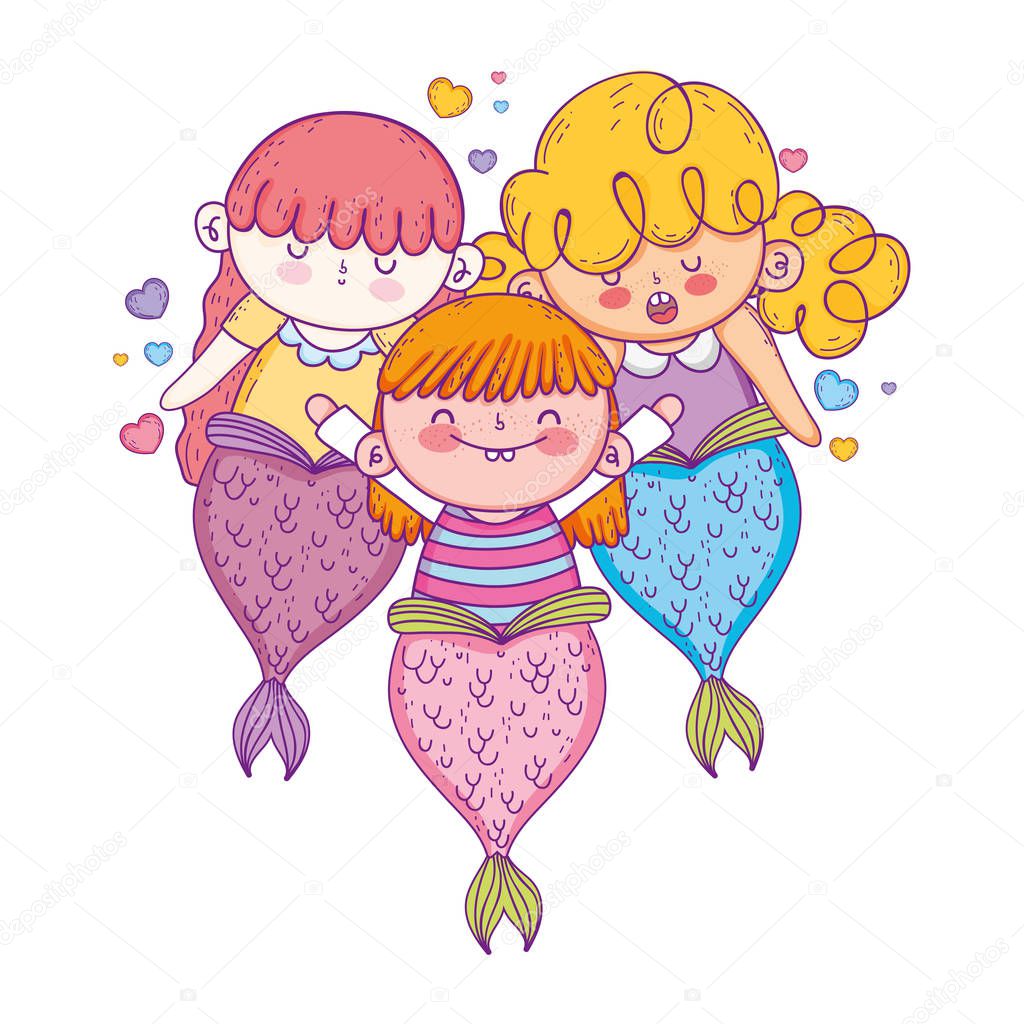 cute mermaids fairy tales