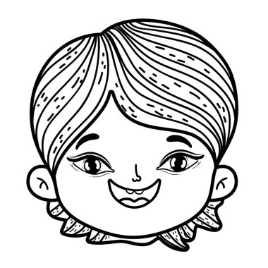 Sevimli küçük çocuk baş karakter.