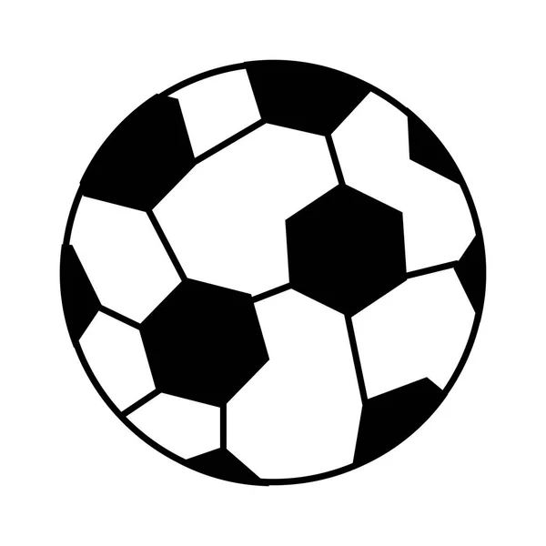 Ballong fotboll sport ikonen — Stock vektor