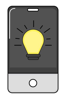 teknoloji smartphone çizgi film