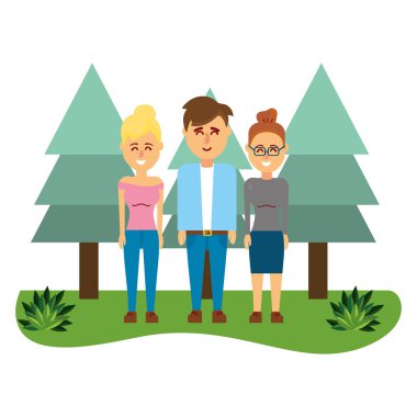 arkadaşlar gençler çizgi film