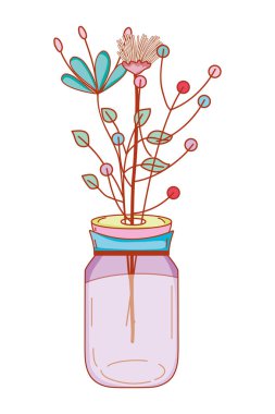 çiçek dekorasyon çizgi film