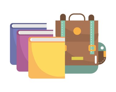 okul çalışma öğesi çizgi film