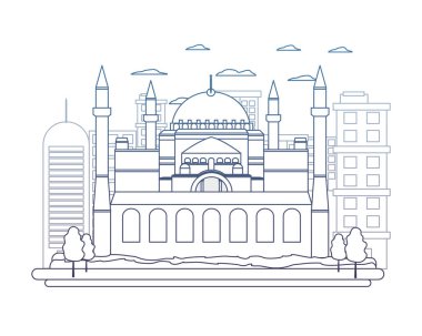 bozulmuş satır taj mahal Hindistan ve güzel cityscape