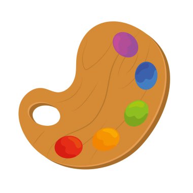 Sanatçı boya paleti