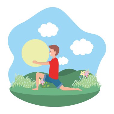 Uygun adam pratik Yoga