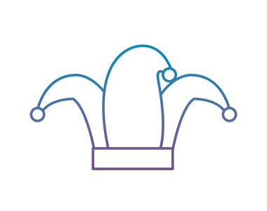 bozulmuş çizgi sanat Soytarı şapkası karnaval stili