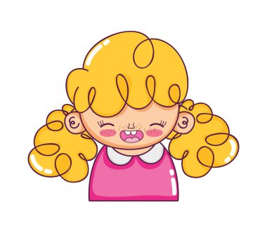 kıvırcık saç modeli ve bluz ile mutlu kız