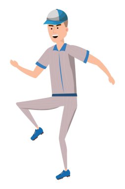 Beyzbol oyuncu çizgi film