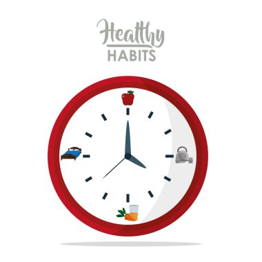 Alışkanlıkları sağlıklı yaşam konsepti