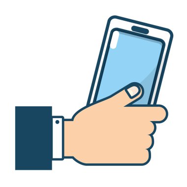 teknoloji smartphone çizgi film