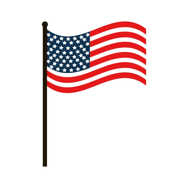 USA vlag natie patriottische symbool — Stockvector