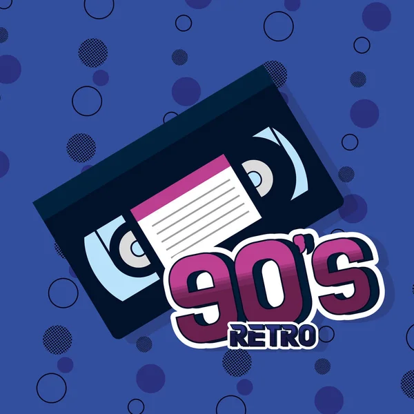 Concepto retro de los 90 — Vector de stock