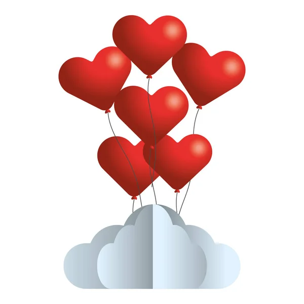 Валентинки день серце мультфільм — стоковий вектор