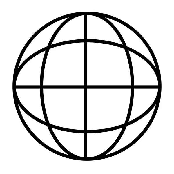 Symbole de sphère globale — Image vectorielle