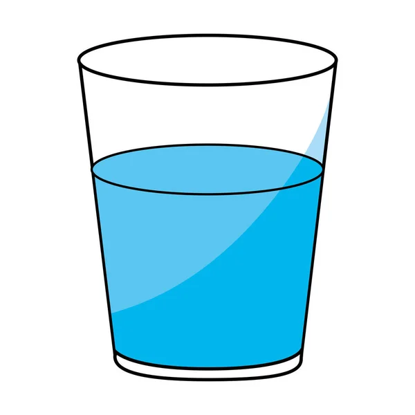 Kupa üveg víz — Stock Vector