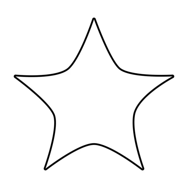 Línea bonita estrella brillante en el diseño del cielo — Vector de stock