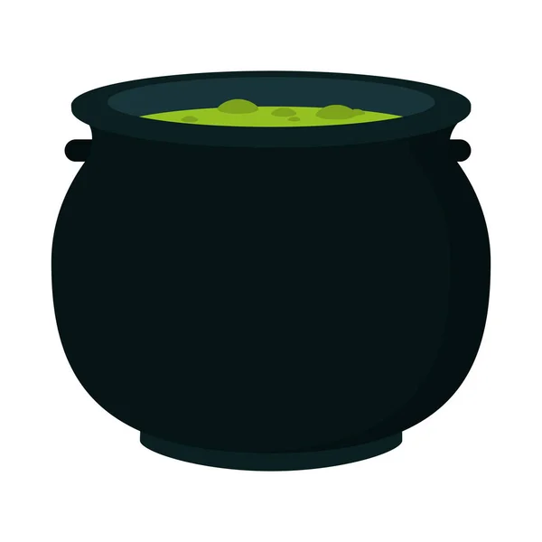 Halloween soup pot — Stock Vector