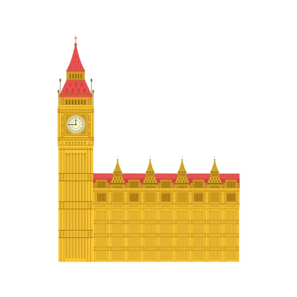 Londres horloge tour architecture design — Image vectorielle