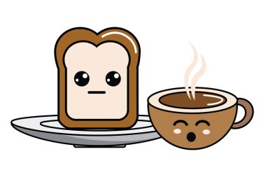 İzole kahvaltı tasarım